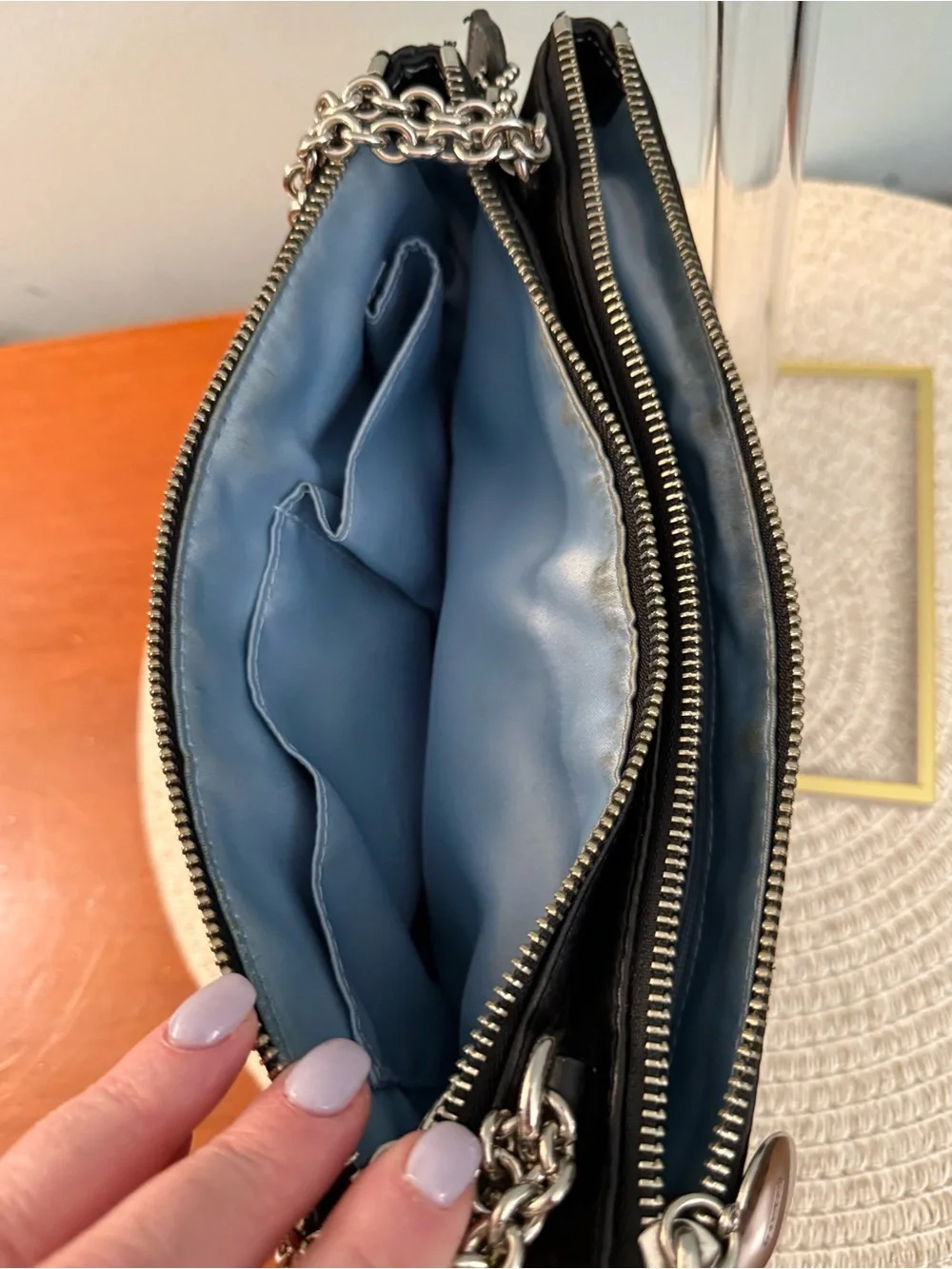 Coach sleek black